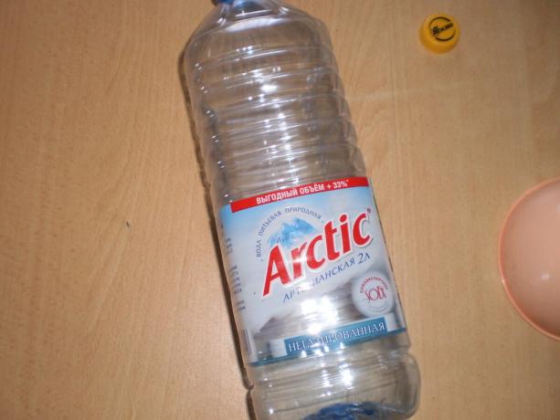 Tas būs nepieciešams 2 litru plastmasas pudeli.