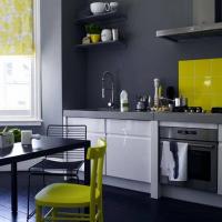6 atdzist un elegants krāsu kombinācijas, virtuves mēbeles, sienas un grīdas jūsu virtuvē.