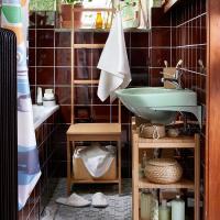 6 radoši risinājumi, lai optimizētu vietu mazā vannas istabā
