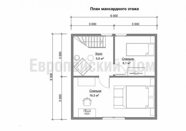 Izvietojums un otrajā stāvā. Foto avots: dom-bt.com